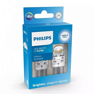 LED лампа для авто Ultinon Pro6000 BAY15d 2.5/0.5W 6000К (комплект) PHILIPS