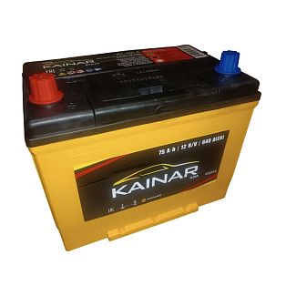 Аккумулятор автомобильный 75Ач 640А "+" слева KAINAR