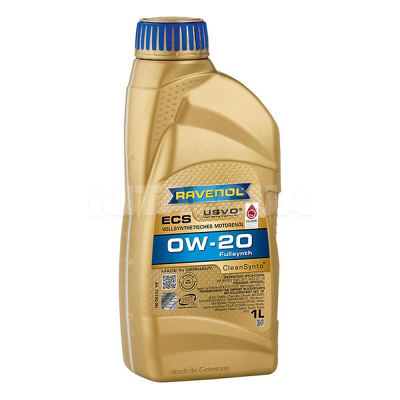 Масло моторне синтетичне 1л 0w-20 ecs RAVENOL (RAV ECS SAE 0W20 1L)