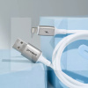 Кабель USB Micro USB 2.4A 1м Flex Metal білий PROOVE (505020003)