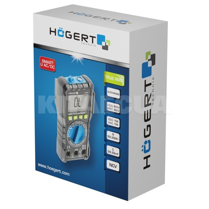 Мультиметр цифровой 0-600В SMART HT1E601 HOGERT (HT1E601) - 3
