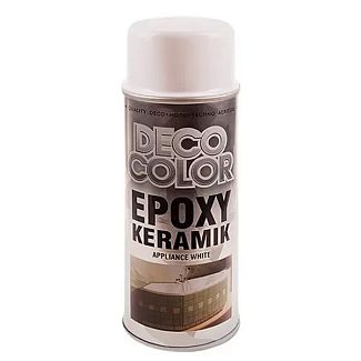 Краска для бытовой техники глянцевая 400мл белая Epoxy Keramik DecoColor