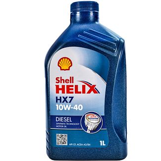 Масло моторное полусинтетическое 1л 10W-40 Helix Diesel HX7 SHELL