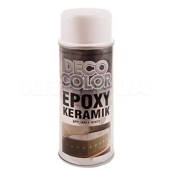 Краска для бытовой техники глянцевая 400мл белая Epoxy Keramik DecoColor (720446)