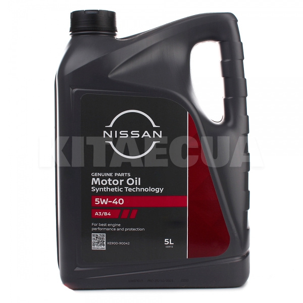 Масло моторне синтетичне 5л 5W-40 Motor Oil NISSAN (KE900-90042)