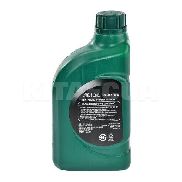 Масло моторное синтетическое 1л 5W-30 Premium DPF MOBIS (520000120-MOBIS) - 2