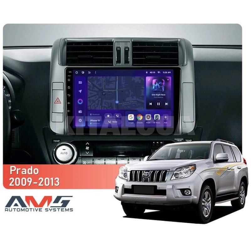 Штатна магнітола MOSS M3 4+32 ГБ 9" Toyota Land Cruiser Prado 150 2009-2013 (C) AMS (50719) - 2