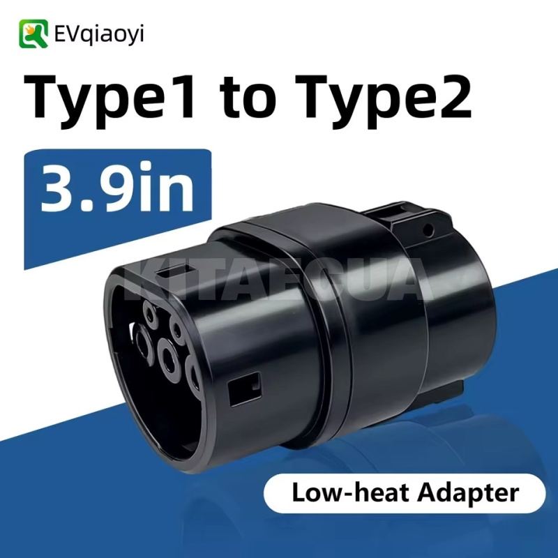 Переходник Type 1 (станция) - Type 2 (авто) 7.4 кВт 32А 1-фаза Small Lonlink (P-T1T2Small) - 2