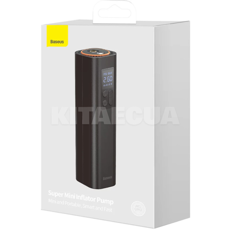 Компрессор автомобильный 30 л/мин 120 Вт 10 Атм Super Mini Inflator Pump BASEUS (CRCQ000001) - 6