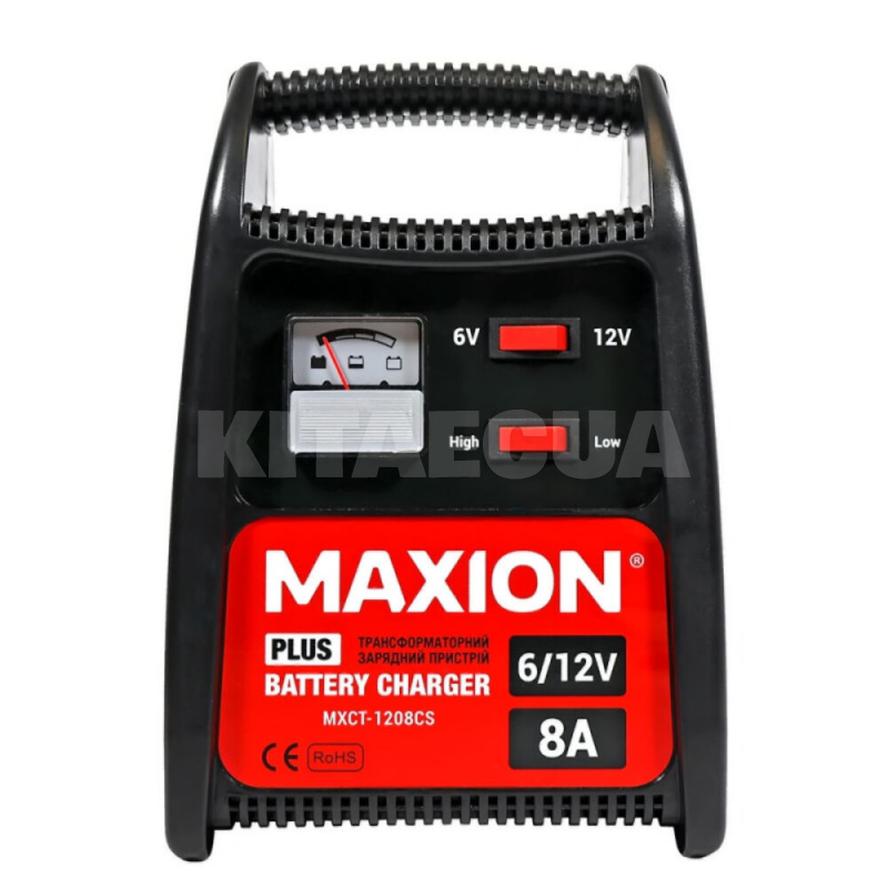 Зарядное устройство для аккумулятора 6В/12В 110Ач трансформаторное MAXION (MXCT-1208CS) - 2