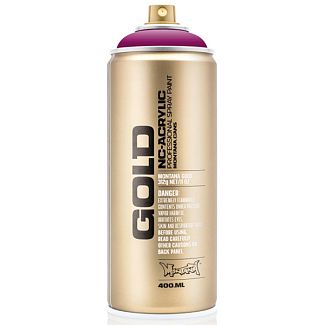 Краска декоративная акриловая 400мл 3150 "вишневый цвет" фиолетовая полуматовая Gold MONTANA