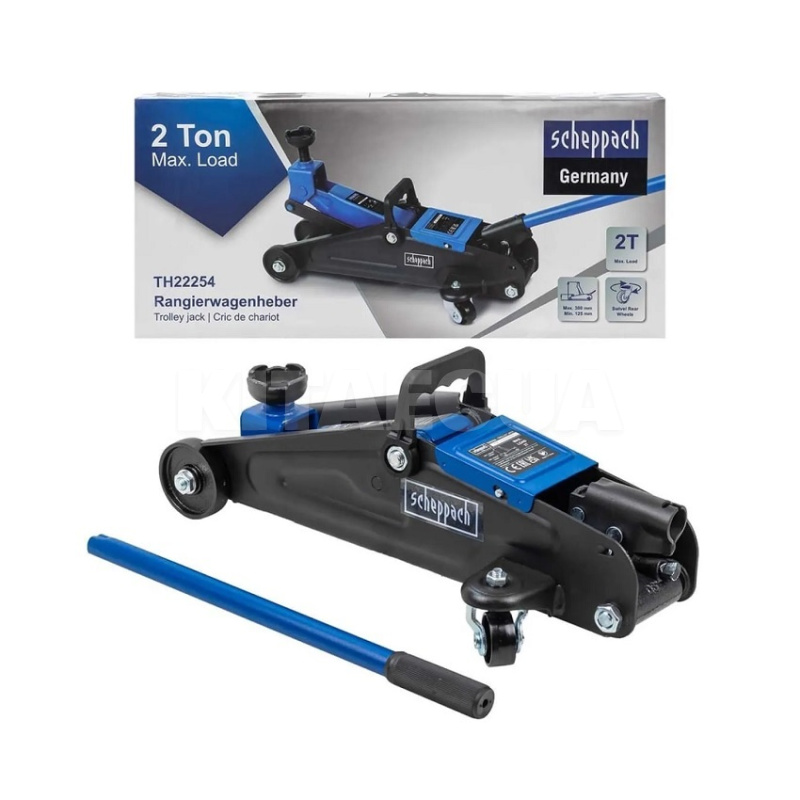 Домкрат гідравлічний підкатний до 2т (125-380мм) SCHEPPACH (SCH-TH22254)
