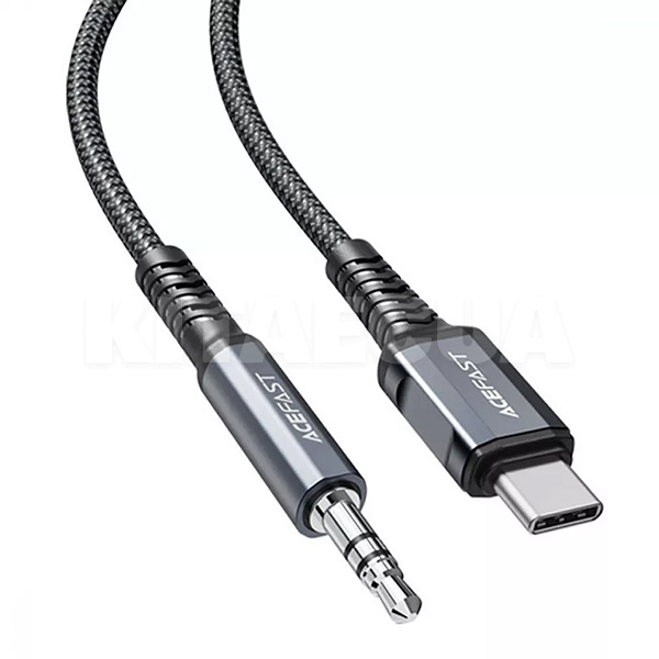 Кабель USB Type-C - mini Jack 3.5 mm C1-08 0.18м черный ACEFAST (331090010)