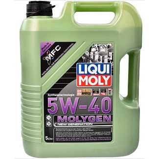 Моторное масло синтетичне 5л 5W-40 Molygen New Generation LIQUI MOLY