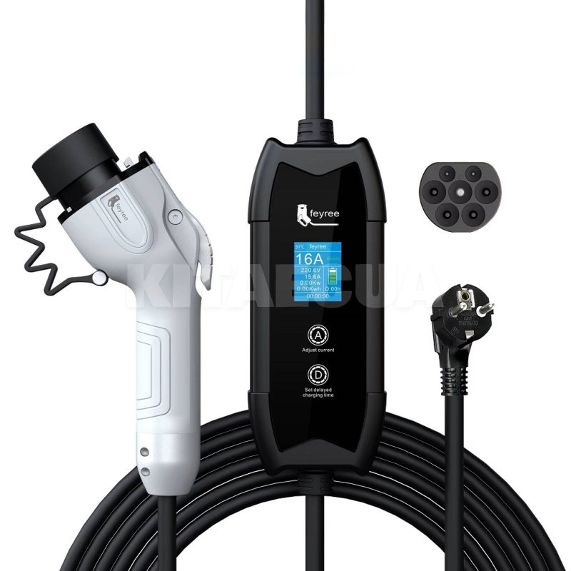 Зарядка для электромобиля GB/T AC 3.5 кВт 16А 1-фаза Flying Cat FEYREE (FY3.5-16-1PH-GB/T-F8-C6.5) - 2