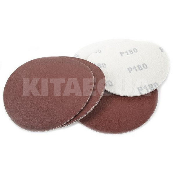 Диск шліфувальний 125 мм P180 (компл 10 шт.) Intertool (BT-0518-INTERTOOL)
