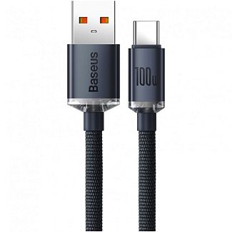 Кабель USB Type-C 100W Crystal Shine 2м чорний BASEUS
