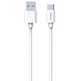 Кабель USB - Type-C 2.4А PD-B72a 1м белый Proda