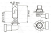 Галогенна лампа HB3 60W 12V Eco Bosch (BO 1987302807)