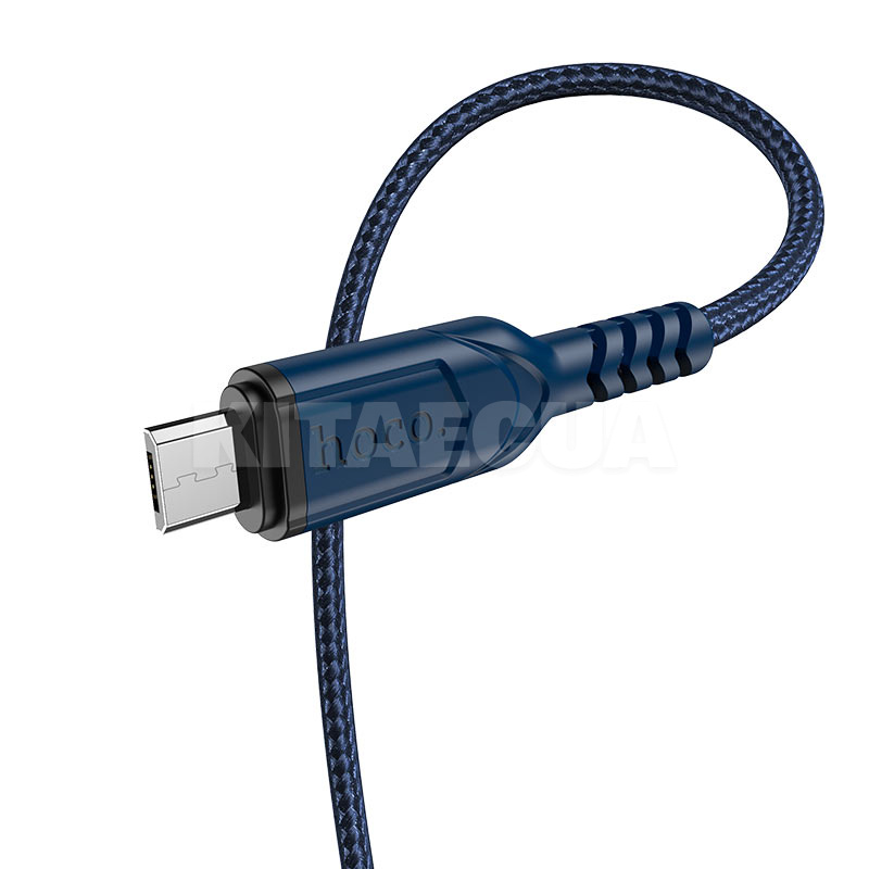 Кабель USB - microUSB 2.4A X59 1м синий HOCO (6931474744913) - 2