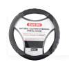 Чехол на руль L (39-41 см) черный натуральная кожа CARLIFE (SW235L)