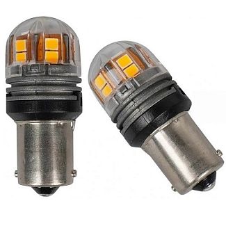 Светодиодная лампа 10/30V P21W 2200K (компл.) AMS