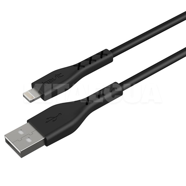 Кабель USB Lightning 2А HV-H66 1м чорний HAVIT (HV-H66 1m) - 2