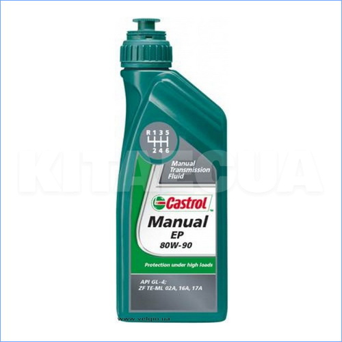 Масло трансмиссионное минеральное 1л 80W-90 Manual EP CASTROL (EB-MEP809-12X1L-CAST) - 2