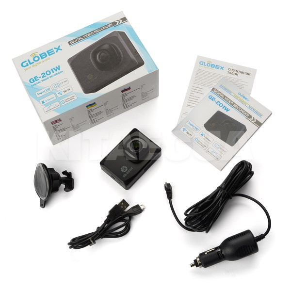Видеорегистратор 2.7" Super HD (2304x1296) Globex (GE-201W) - 4