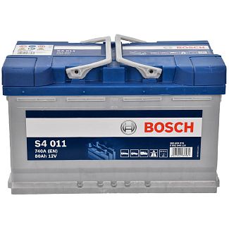 Аккумулятор автомобильный S4 011 80Ач 740А "+" справа Bosch