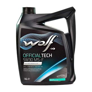 Масло моторное синтетическое 4л 5W-30 Officialtech MS-F WOLF