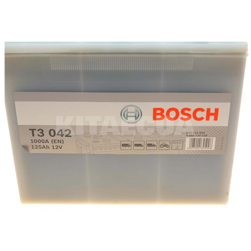 Аккумулятор автомобильный T3 042 125Ач 1000А "+" справа Bosch (0 092 T30 420) - 2