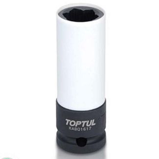 Головка ударная удлиненная 6-гранная для шиномонтажа 17 мм 1/2" 78 мм TOPTUL