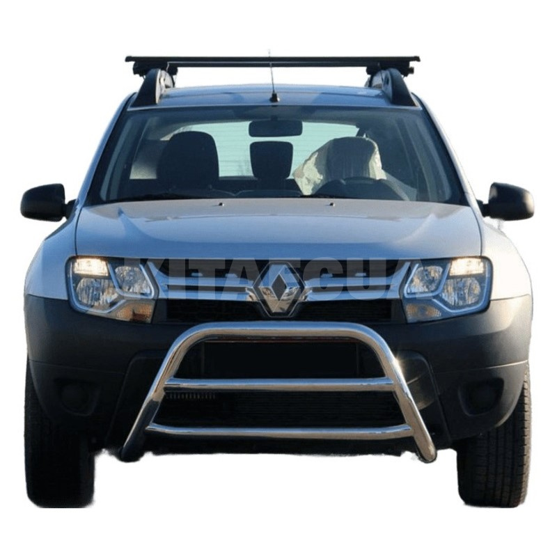 Кенгурятник WT022 Dacia Duster 2008-2018 нержавеющая сталь CAN (dd22386) - 3