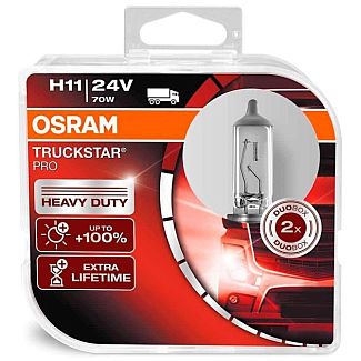 Галогенная лампа H11 70W 24V TruckStar Pro +100% комплект Osram