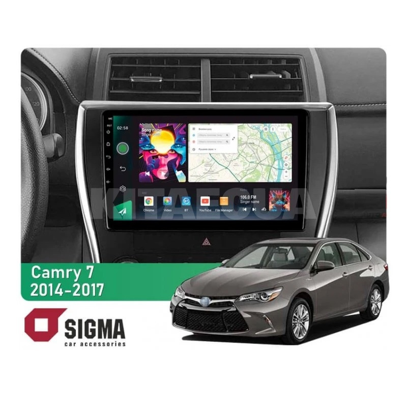 Штатна магнітола PRO 10464 4+64 Gb 10 Toyota Camry 7 XV 50 North America 2014-2017 SIGMA4car (40172)