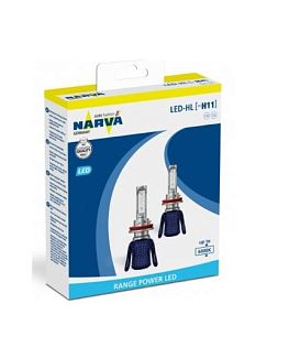 LED лампа для авто H11 PGJ19-2 16W 6000K NARVA