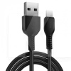 Кабель USB - Type-C 3А 1м черный HOCO (6957531068846)