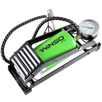 Насос ножний однопоршневий 7 Атм 80 х 130 мм з манометром Winso