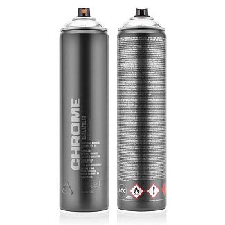 Краска серебристый хром 600мл матовая Chrome MONTANA