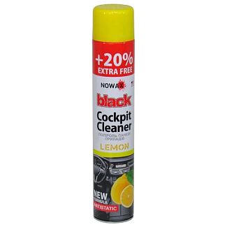 Полироль для пластика "лимон" 750мл Lemon Black Cockpit Cleaner NOWAX