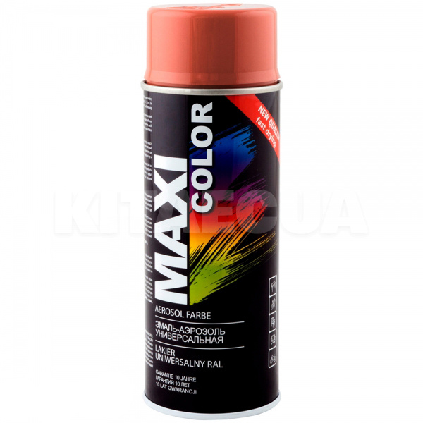 Фарба-емаль бежево-коричнева 400мл універсальна декоративна MAXI COLOR (MX8024)