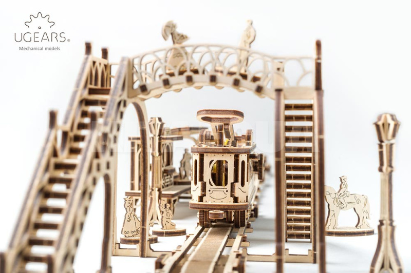 Механический город "Трамвайная линия" UGEARS (70028) - 5