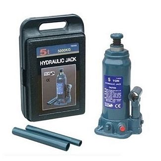 Домкрат гідравлічний пляшковий до 5т (246мм-413мм) в кейсі (TONGRUN) TORIN