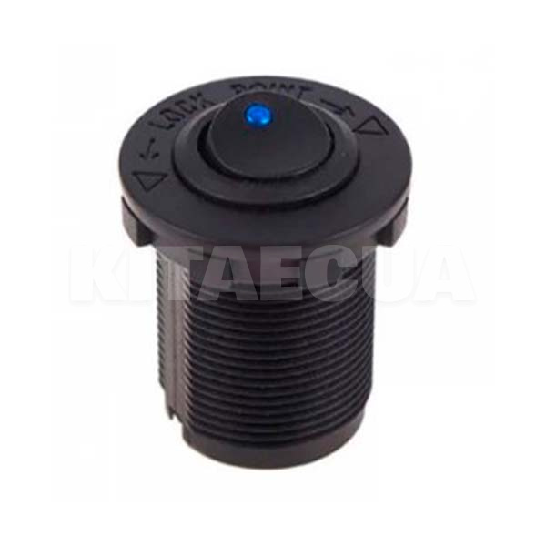 Кнопка врезная в планку 12V 20A BLUE VITOL (10244 12V 20A BLUE) - 2