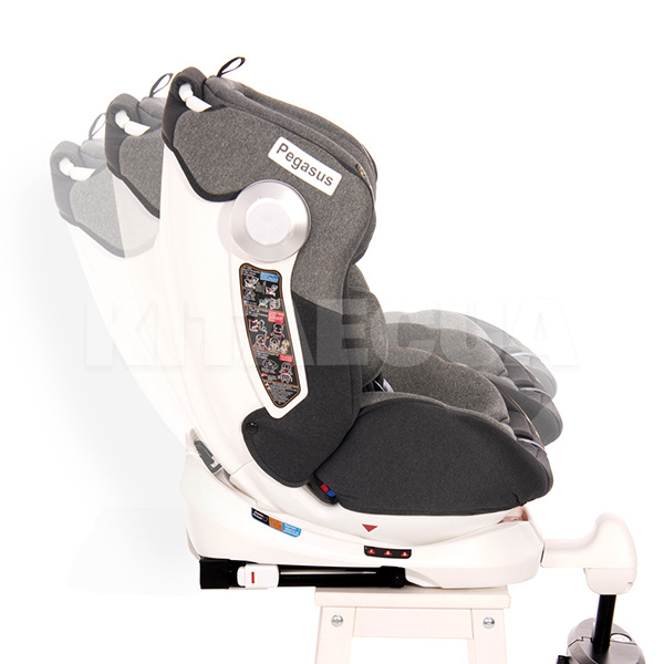 Автокрісло дитяче Pegasus Isofix Light&Dark Grey 0-36 кг Lorelli (10071462102) - 10