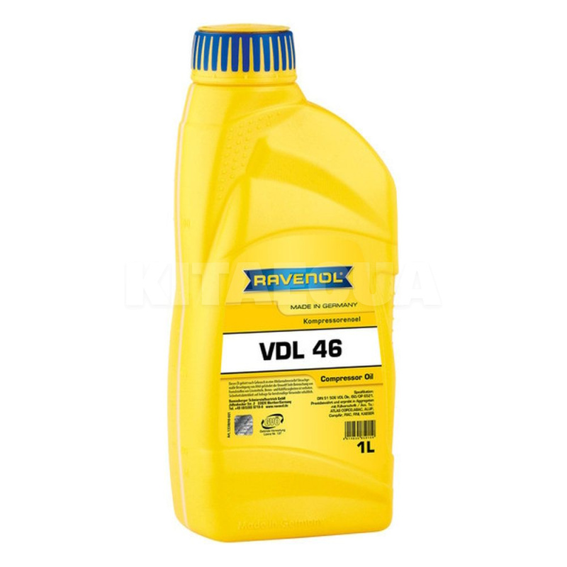 Масло компрессорное минеральное 1л kompressor vld 46 RAVENOL (RAV KOMPRESSOR VDL 4)