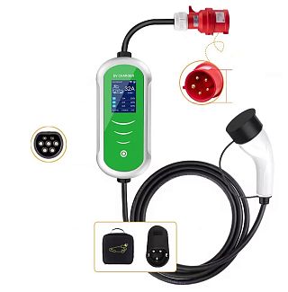 Зарядка для электромобиля 22 кВт 32A 3-фазы Type 2 Wi-fi ADPOW