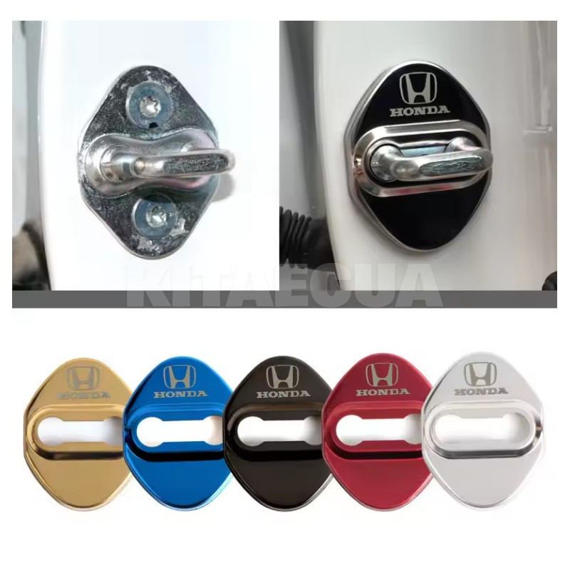 Накладка замка дверей серебристая 4 шт HONDA на HONDA M-NV (72135-SDA-A01-02-SIL) - 2
