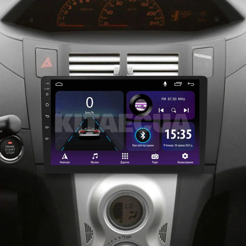 Штатна магнітола E9232 2+32 Gb 9" Toyota Yaris XP90 2005-2012 SIGMA4car (42226) - 2